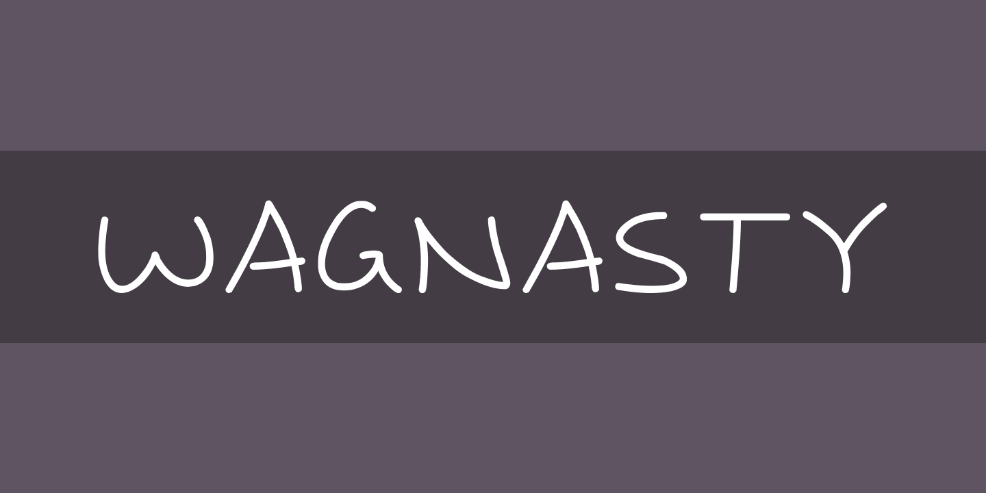 Przykładowa czcionka Wagnasty #1
